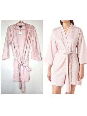 NWT!! OW Intimates Collection Ofelia Viscose Short Bathrobe Robe Blend Kimono S